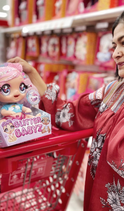 Mom Influencer Shopping for Toys at Target