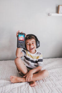 Mom blogger highlighting son’s favorite YouTube show, using authentic storytelling to support new season launch and SEO efforts.