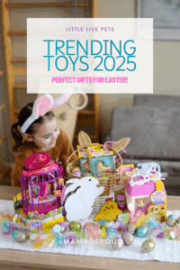 Holiday-themed Pinterest graphic showcasing best products for moms, used to support seasonal product launch strategy